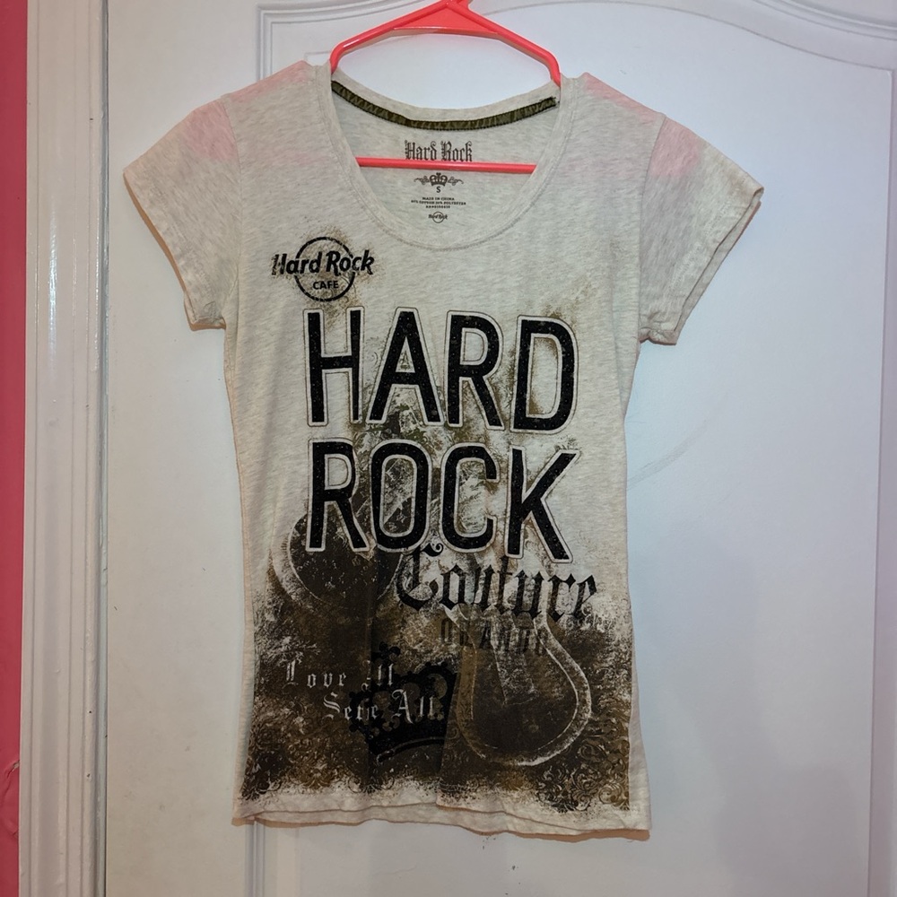 Hard Rock Cafe Kids Cream Graphic Tee
